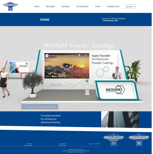 Νeokem: Μοναδικός Silver Sponsor στο Συνέδριο Qualicoat & Qualideco