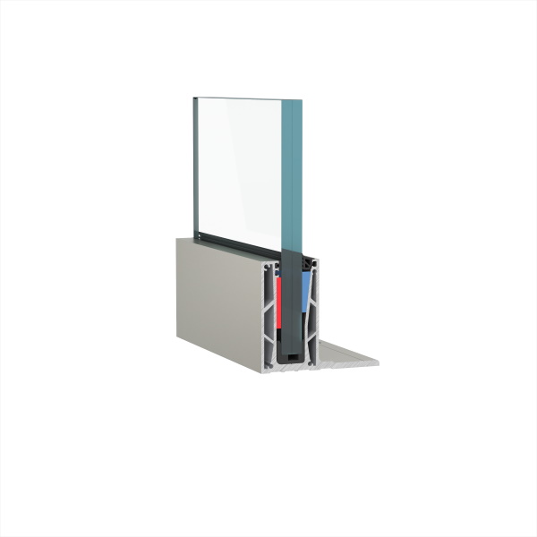 Aluminco: Crystal Line, SLIM Line HD-TOP MOUNT WITH FIN