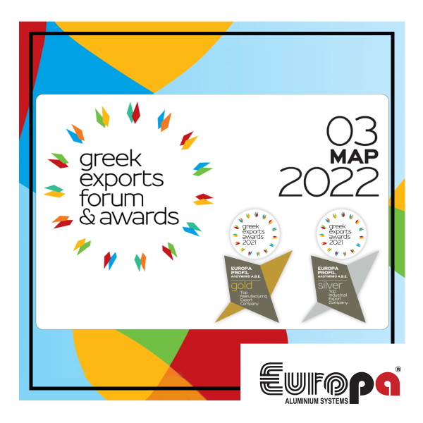 Europa: Δύο ακόμα σημαντικές βραβεύσεις στα Export Awards 2021