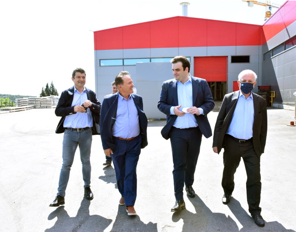 Aluminco: Επίσκεψη του Υπουργού Επικρατείας και Ψηφιακής διακυβέρνησης στις εγκαταστάσεις της στα Οινόφυτα