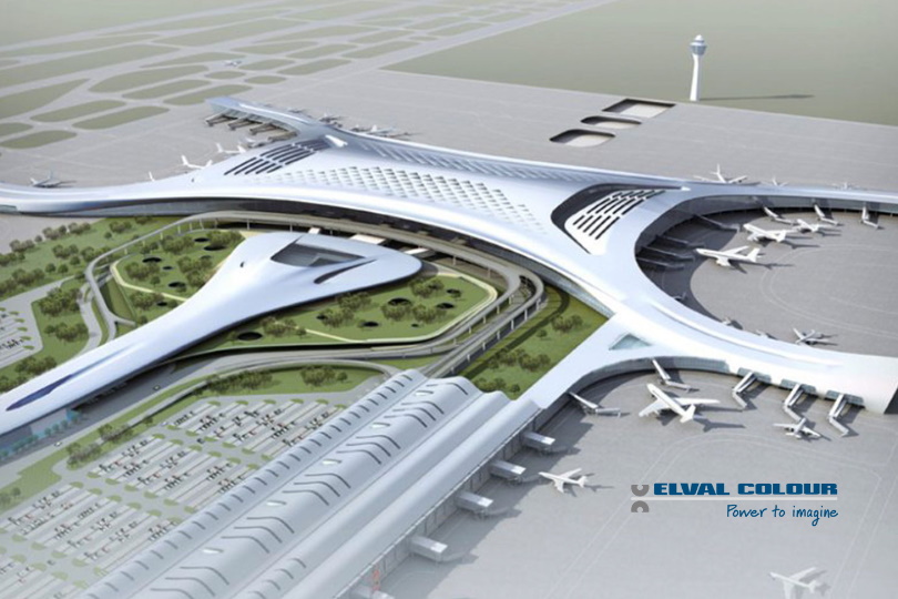 Elval Colour: «Έντυσε» το Διεθνές Αεροδρόμιο στην Κίνα